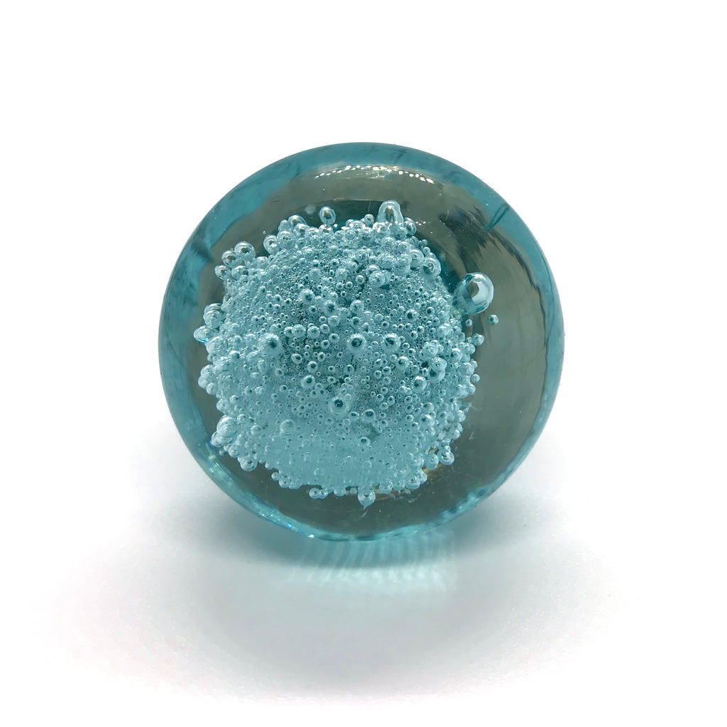 Knob Glass Bubble Pale Blue Circle Furniture / Cabinet Drawer Decor wi The Knob Lady Knob Glass Bubble Pale Blue Circle Furniture / Cabinet Drawer Decor wi The Knob Lady